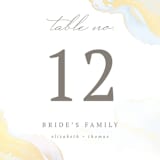 "The whisper of the waves" - Table Numbers in Sunrise by Helen Halik - Detail