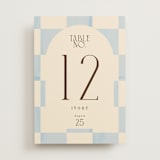 "Checker Wash" - Table Numbers in Ivory by Baumbirdy - Front