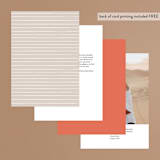 "Lines" - Table Numbers in Melon by JeAnna Casper - Back of Card Options