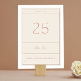 "Modern Ticket" - Table Numbers in Rust by Alethea and Ruth - Front