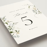 "Fleur" - Table Numbers in Lily by Everett Paper Goods - Detail