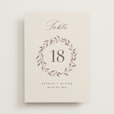 "Delicate monogram" - Table Numbers in Ecru by Hooray Creative - Front