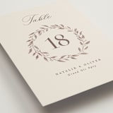 "Delicate monogram" - Table Numbers in Ecru by Hooray Creative - Detail
