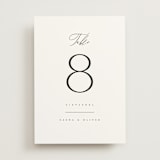 "Ashbury" - Table Numbers in Ink by Kristie Kern - Front