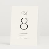 "Ashbury" - Table Numbers in Ink by Kristie Kern - Folded