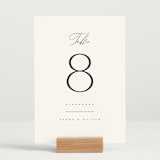 "Ashbury" - Table Numbers in Ink by Kristie Kern - Displayed (stand not included)