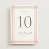 "Summer Garden" - Table Numbers in Garden Rose by Wildfield Paper Co - Front