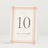 "Summer Garden" - Table Numbers in Garden Rose by Wildfield Paper Co - Folded