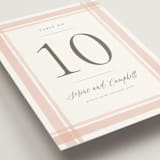 "Summer Garden" - Table Numbers in Garden Rose by Wildfield Paper Co - Detail