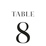 "dance moves" - Table Numbers in Tuxedo by Angela Garrick - Detail