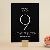 "Perfect Balance" - Table Numbers in Onyx by Lauren Chism - Front