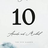 "Ocean Vibes" - Table Numbers in Sky by Marina Onoprienko - Detail