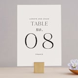 "Apropos" - Table Numbers in Au Lait by Design Lotus - Front
