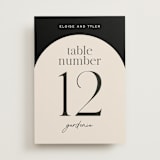 "Little party big love" - Table Numbers in Noir by Jessica Corliss - Front