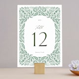 "Ornate" - Table Numbers in Sage by Jen Owens - Front