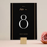 "love love love" - Table Numbers in Onyx by Robert and Stella - Front