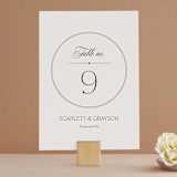 "Capsule" - Table Numbers in Stone by Everett Paper Goods - Front