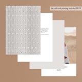 "Capsule" - Table Numbers in Stone by Everett Paper Goods - Back of Card Options