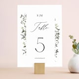 "Forever in Love" - Table Numbers in Ivy by Hannah Williams - Front