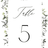 "Forever in Love" - Table Numbers in Ivy by Hannah Williams - Detail