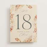 "Falling Foliage" - Table Numbers in Stone by Robert and Stella - Front