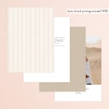 "Lakefront" - Table Numbers in Natural by Robert and Stella - Back of Card Options