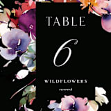 "Beauties" - Table Numbers in Noir by Lori Wemple - Detail