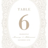 "Extravagant" - Table Numbers in Natural by Jessie Steury - Detail