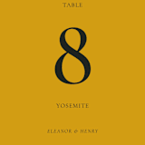 "Trust" - Table Numbers in Ochre by Wendy Chung - Detail