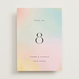 "marshmallow" - Table Numbers in Sunrise by Petra Kern - Front