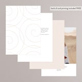 "symbol of optimism" - Table Numbers in Blush by Phrosné Barwood - Back of Card Options