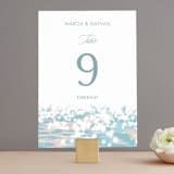 "Glisten" - Table Numbers in Rose Quartz by Sam Dubeau - Front