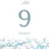 "Glisten" - Table Numbers in Rose Quartz by Sam Dubeau - Detail