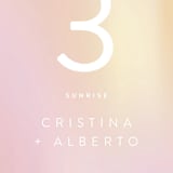 "Amanecer" - Table Numbers in Dawn by Tamara Hilje - Detail