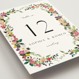 "Secret Garden" - Table Numbers in Daisy by Susan Moyal - Detail