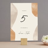"leaf contour" - Table Numbers in Natural by Susan Zinader - Front