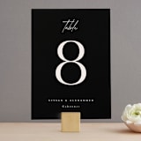 "Ascent" - Table Numbers in Ecru by Erica Krystek - Front