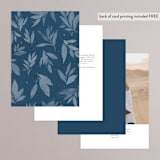 "Linen" - Table Numbers in Midnight by Ashley Rosenbaum - Back of Card Options