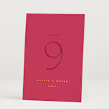 "Amor" - Table Numbers in Caliente by Owl and Toad - Folded