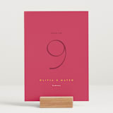 "Amor" - Table Numbers in Caliente by Owl and Toad - Displayed (stand not included)