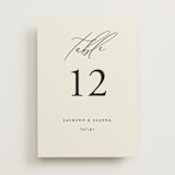 "Love and Faith" - Table Numbers in Vanilla by Louise Kay - Front