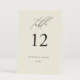 "Love and Faith" - Table Numbers in Vanilla by Louise Kay - Folded