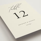 "Love and Faith" - Table Numbers in Vanilla by Louise Kay - Detail