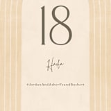 "Chuppah Arch" - Table Numbers in Desert Sun by Laura Bolter - Detail