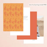 "Heritage Paisley" - Table Numbers in Tangerine by Kanika Mathur - Back of Card Options