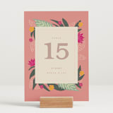 "Phool Bahar" - Table Numbers in Patta by Creo Study - Displayed (stand not included)