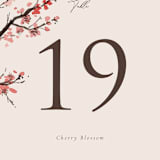 "Blossoms of Love" - Table Numbers in Champagne by frau brandt - Detail