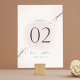 "Cherry Blossoms" - Table Numbers in Cherry Blossom by Stephanie Hawkes - Front