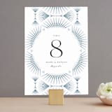 "AKARI" - Table Numbers in Wave by Melanie Kosuge - Front