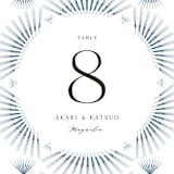 "AKARI" - Table Numbers in Wave by Melanie Kosuge - Detail